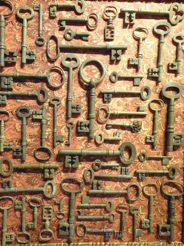 Collage of 18th and 19th Century Keys