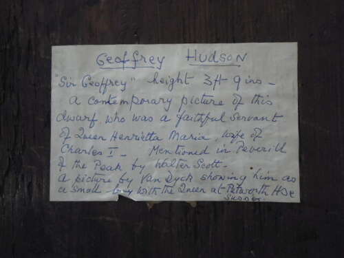 18th Century Dummy Board of Geoffrey Hudson