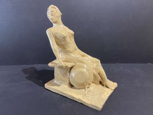Quentin Bell (1910 - 1996)  Pottery Figure of a Seated Lady