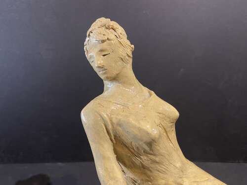 Quentin Bell (1910 - 1996) Pottery Figure of a Seated Lady