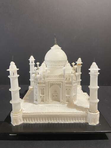 Early 20th Century Carved Alabaster Model of the Taj Mahal