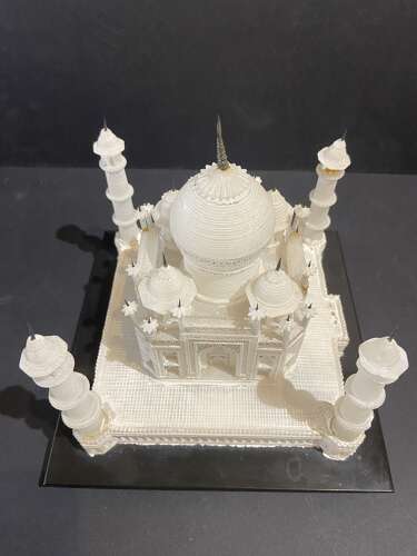 Early 20th Century Carved Alabaster Model of the Taj Mahal