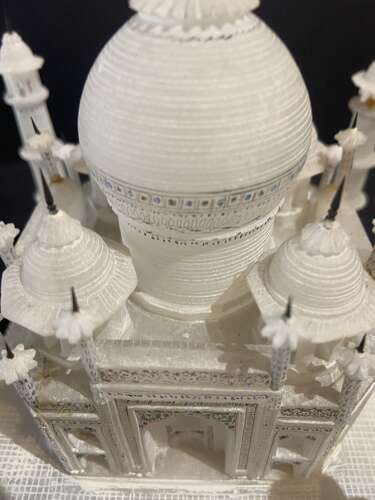 Early 20th Century Carved Alabaster Model of the Taj Mahal