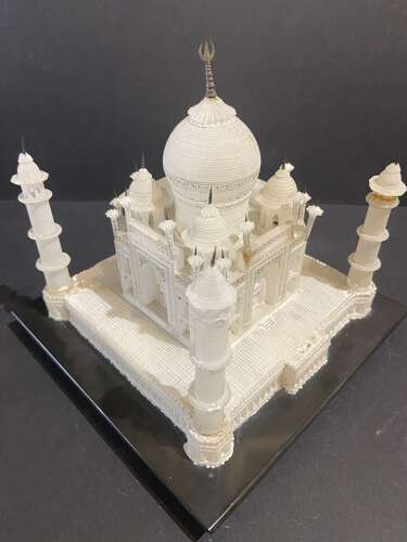 Early 20th Century Carved Alabaster Model of the Taj Mahal