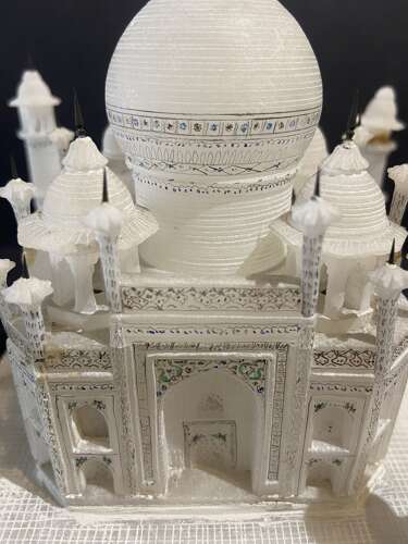 Early 20th Century Carved Alabaster Model of the Taj Mahal