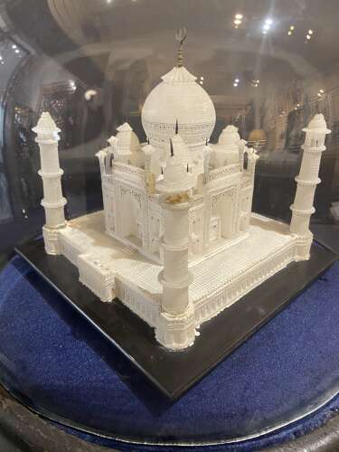 Early 20th Century Carved Alabaster Model of the Taj Mahal