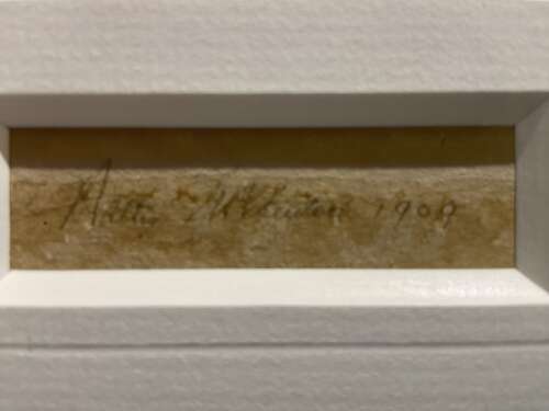 Fine Original Hand Painted Photograph of the Blackfoot Reservation Circa 1909