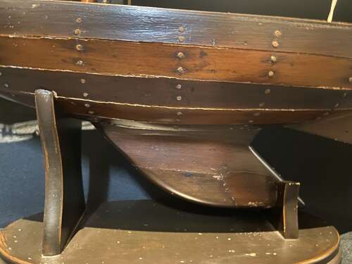 Fine Quality Edwardian Period Wooden Pond Yacht