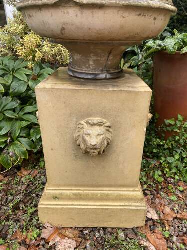 Large and Imposing th Century Urn on Stand
